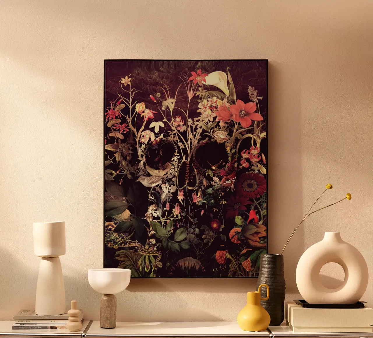 Bloom Skull plexiglass da Ali Gulec