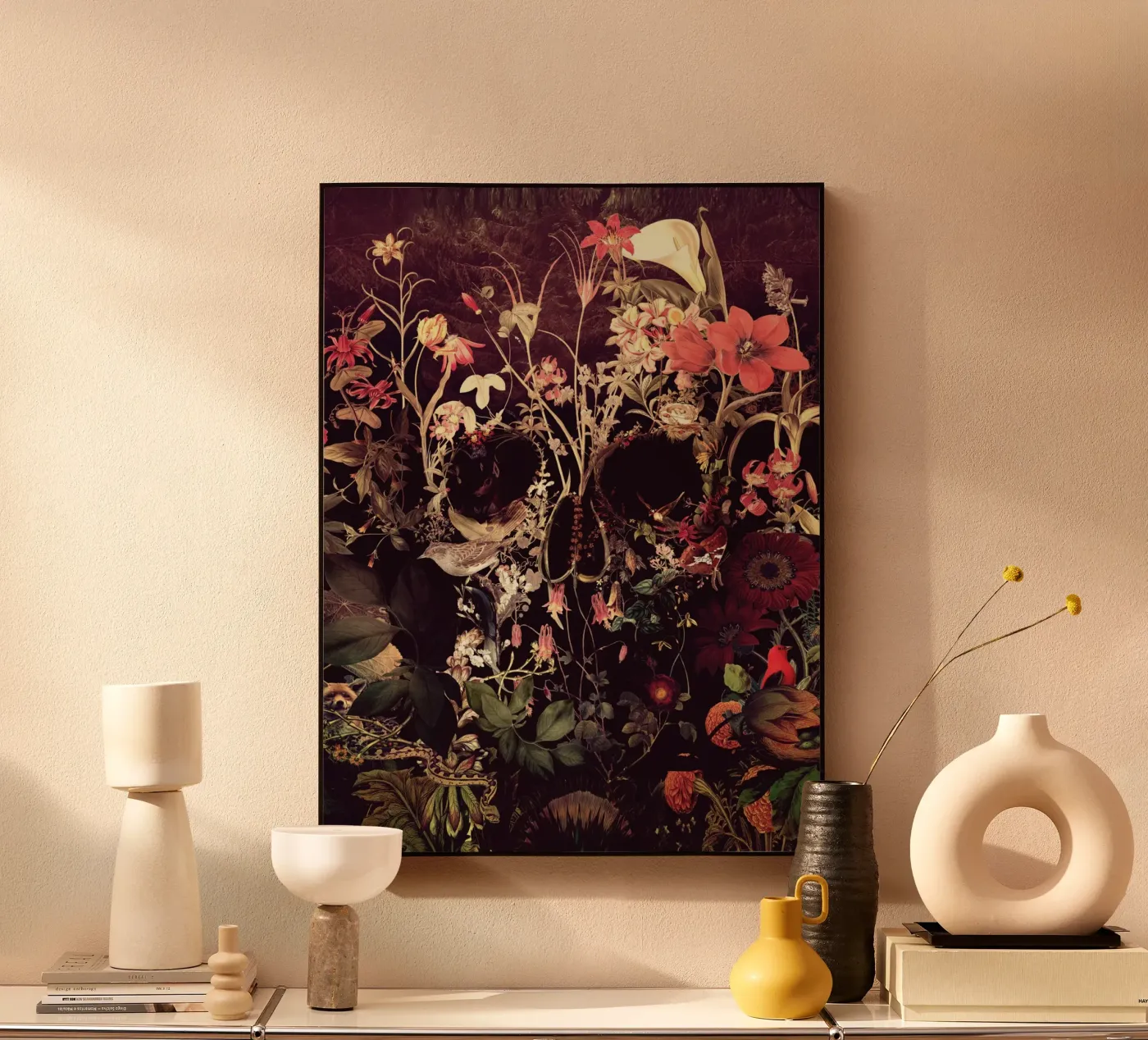 Bloom Skull plexiglass da Ali Gulec