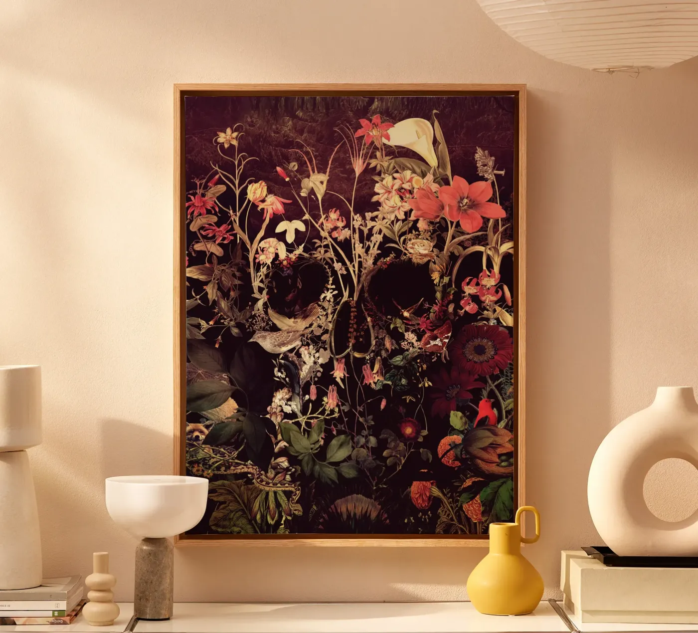 Bloom Skull tela da Ali Gulec