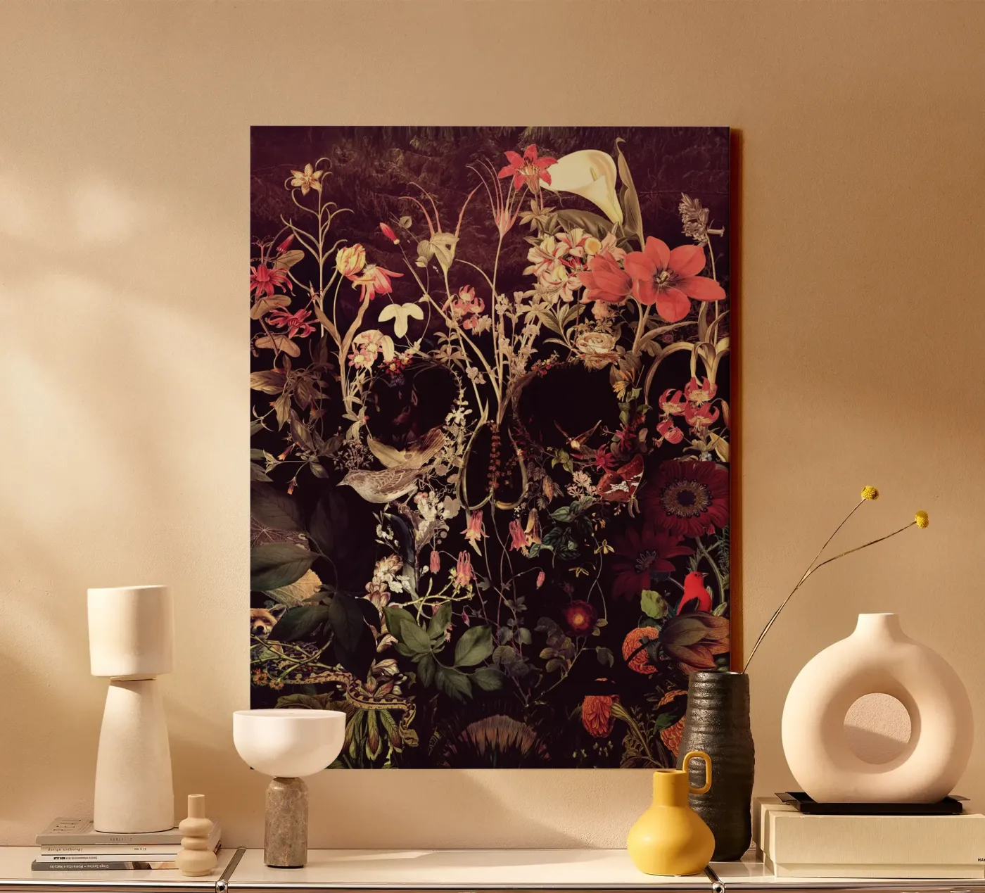 Bloom Skull tela da Ali Gulec