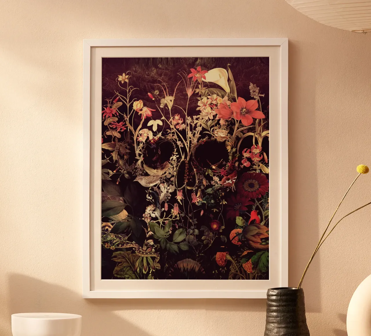 Bloom Skull carta hahnemühle da Ali Gulec