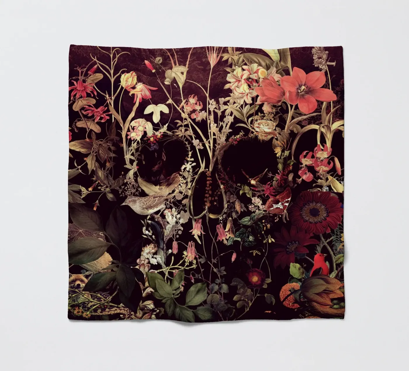Bloom Skull fleecedeken van Ali Gulec