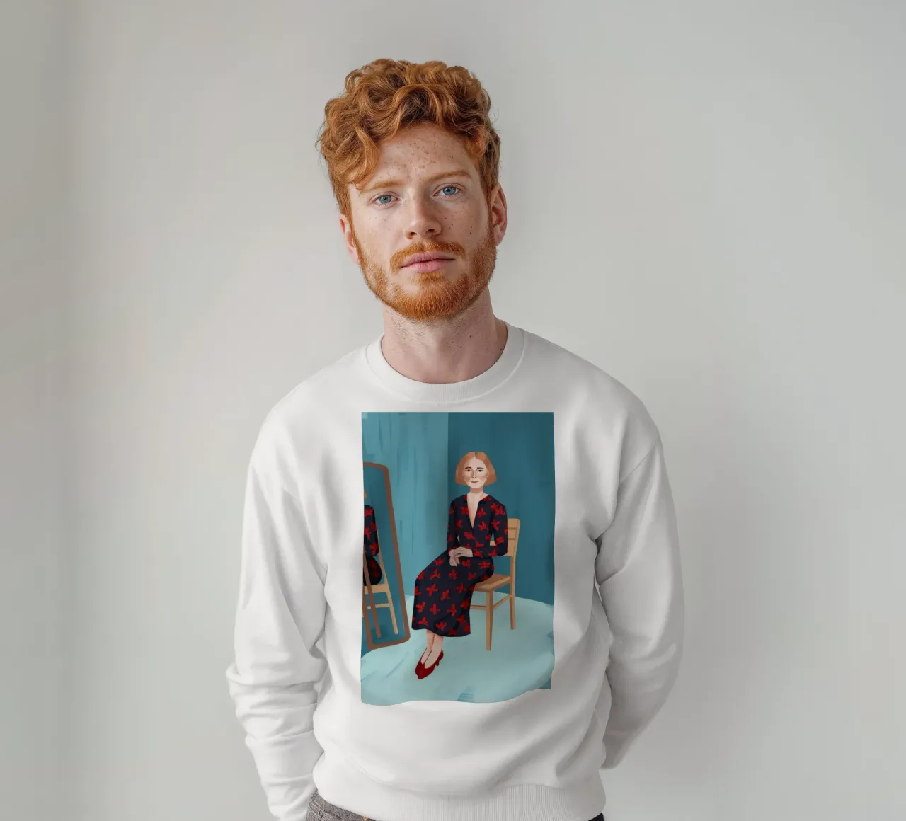 Riflesso nello specchio felpa da Thistle Bloom