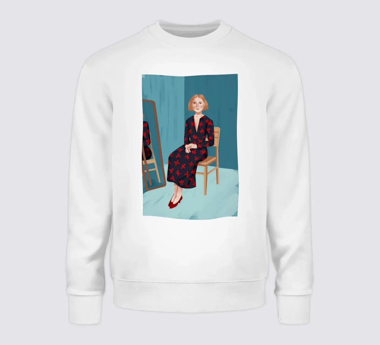 Riflesso nello specchio felpa da Thistle Bloom