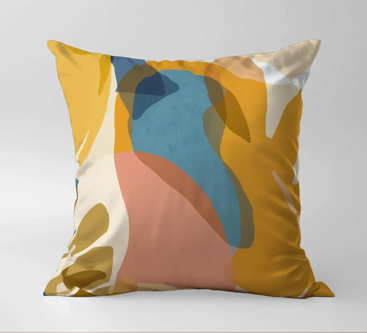 Blu astratto Oro cuscino da Mark Solaria