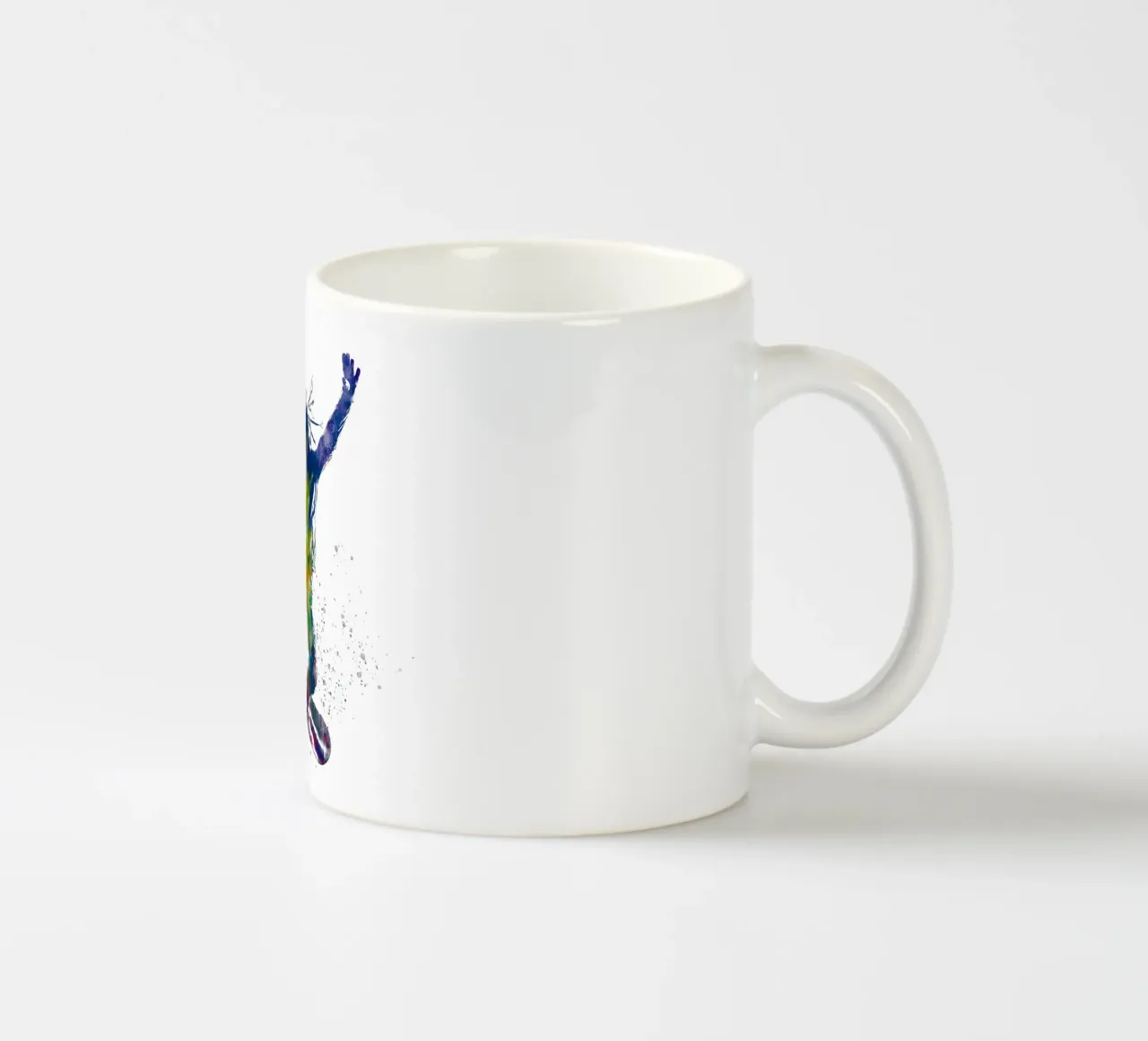 Snowboarder in acquerello tazza in ceramica da ⚽ Sports Pulse