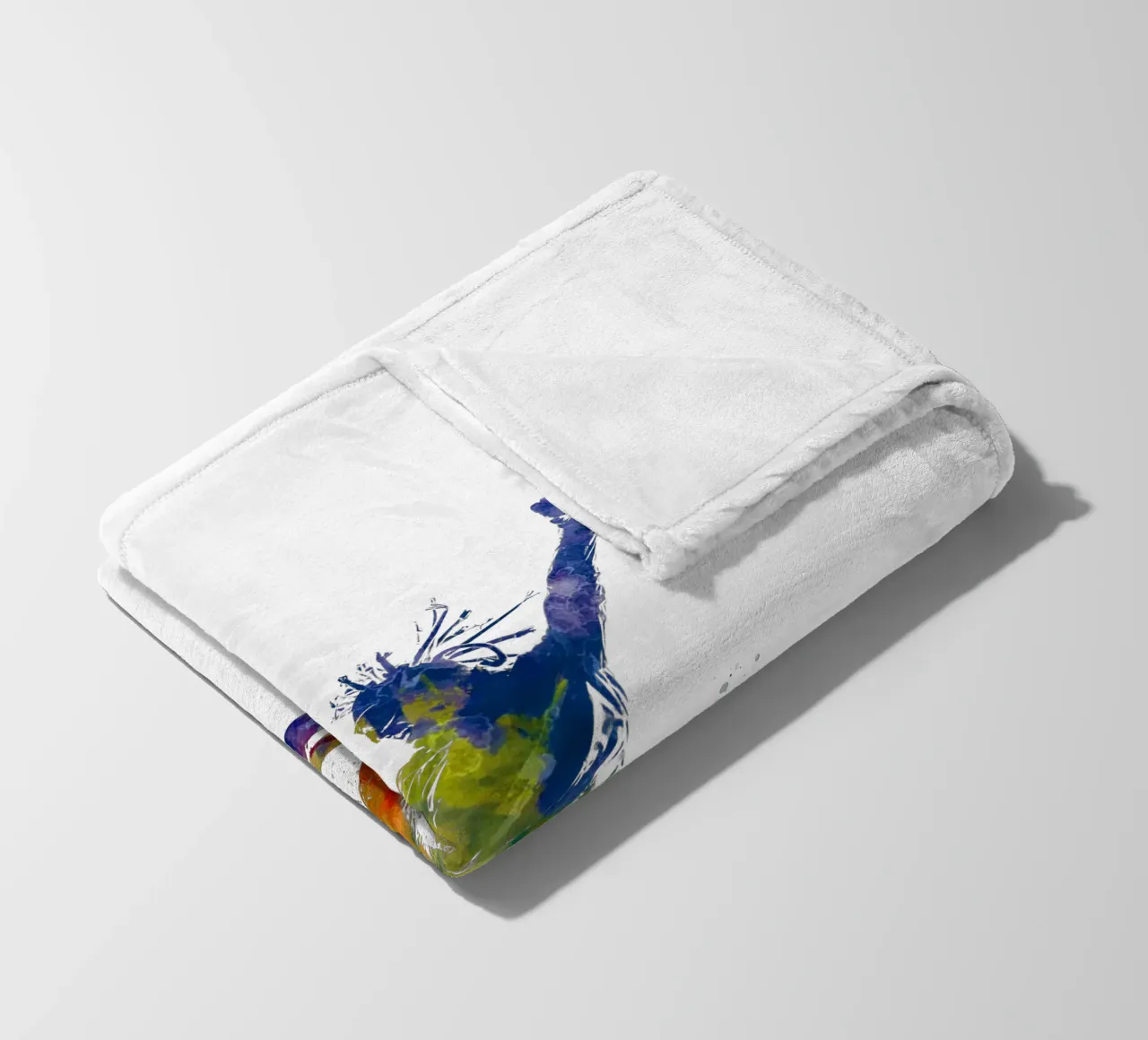 Snowboarder in acquerello coperta in pile da ⚽ Sports Pulse