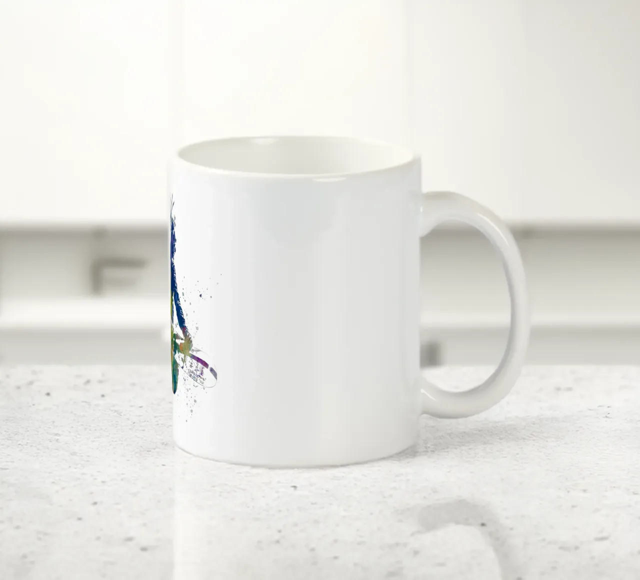 Snowboarder in acquerello tazza in ceramica da ⚽ Sports Pulse