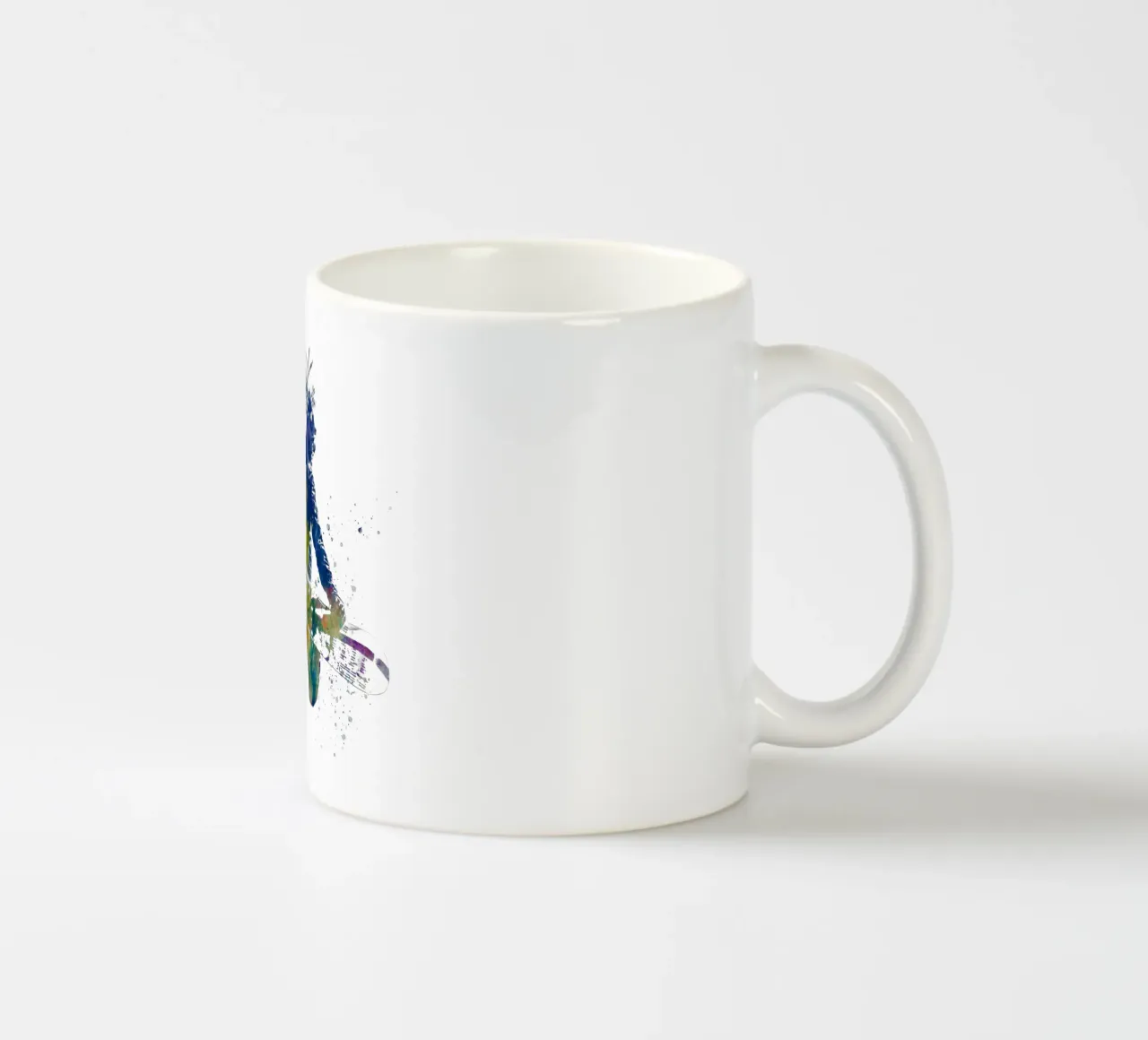 Snowboarder in acquerello tazza in ceramica da ⚽ Sports Pulse