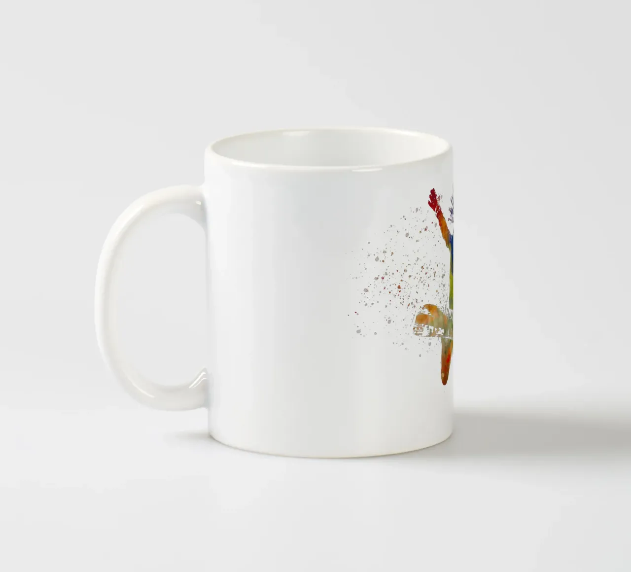 Snowboarder in acquerello tazza in ceramica da ⚽ Sports Pulse