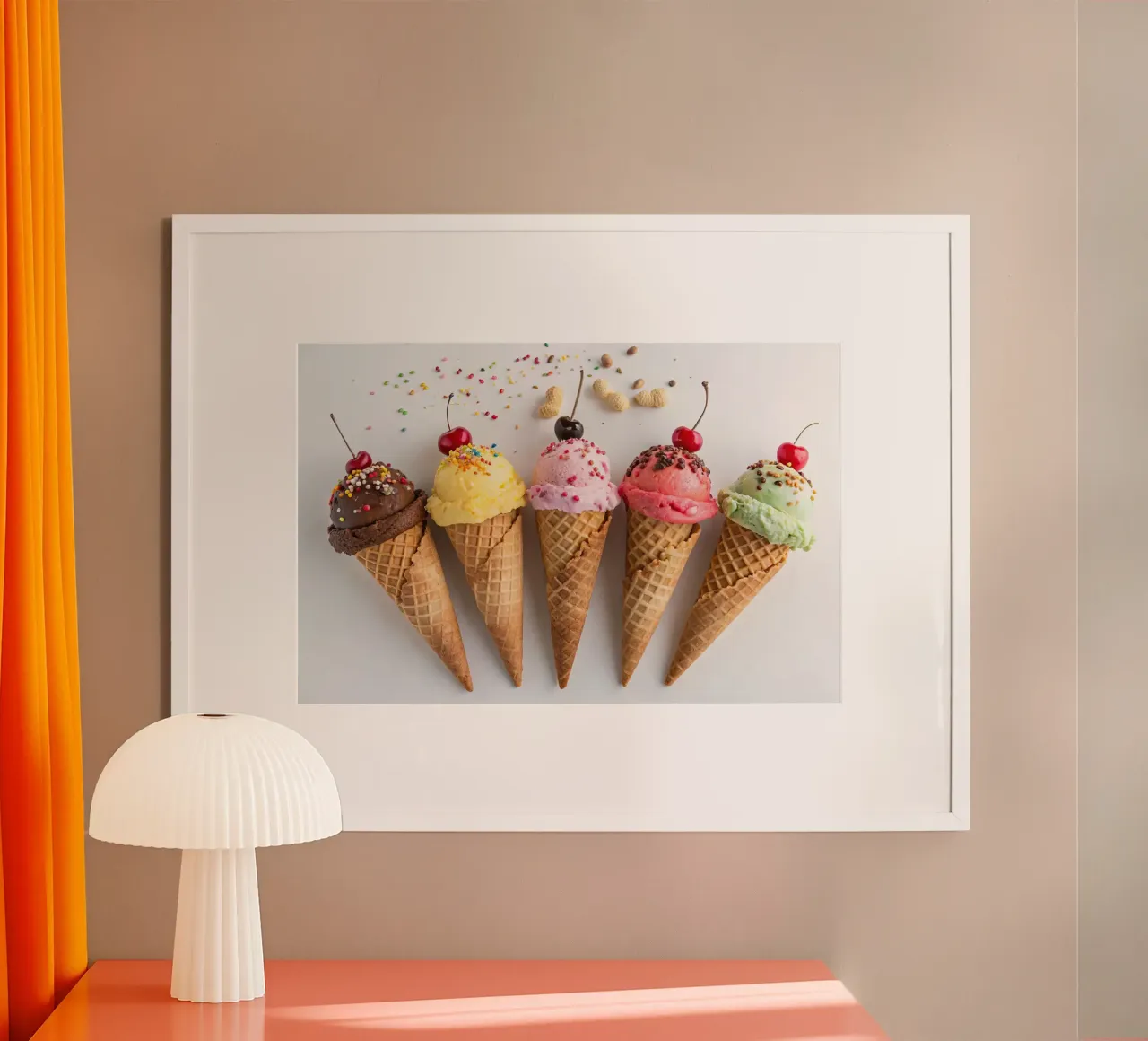 coni gelato poster da 🥩 The tasty wall