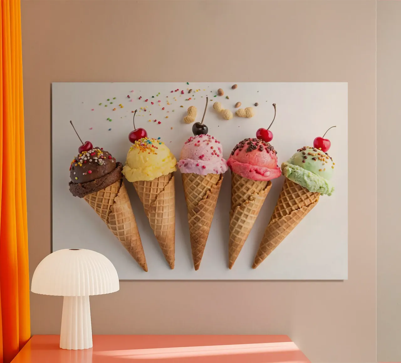 coni gelato poster da 🥩 The tasty wall