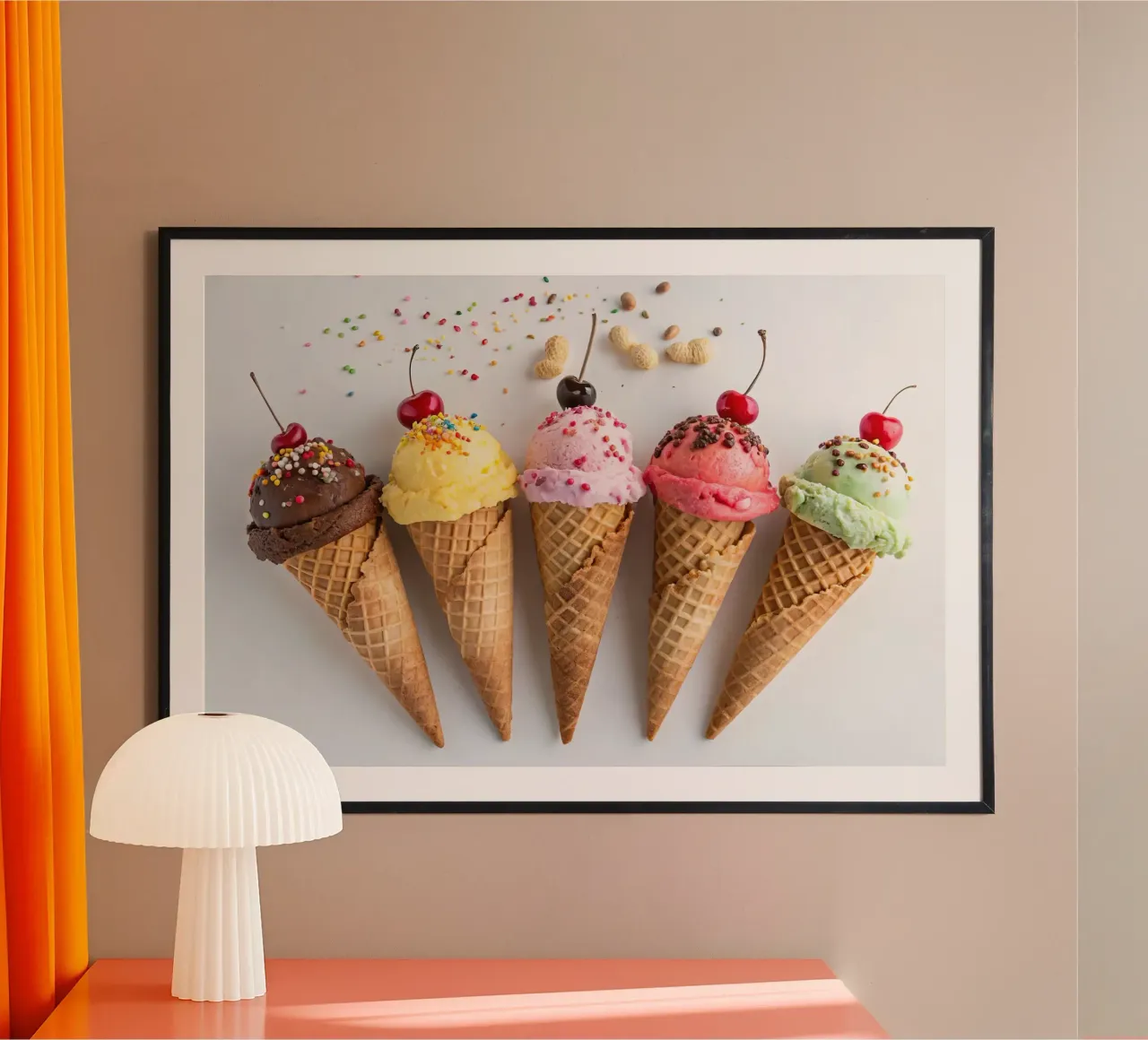 coni gelato poster da 🥩 The tasty wall
