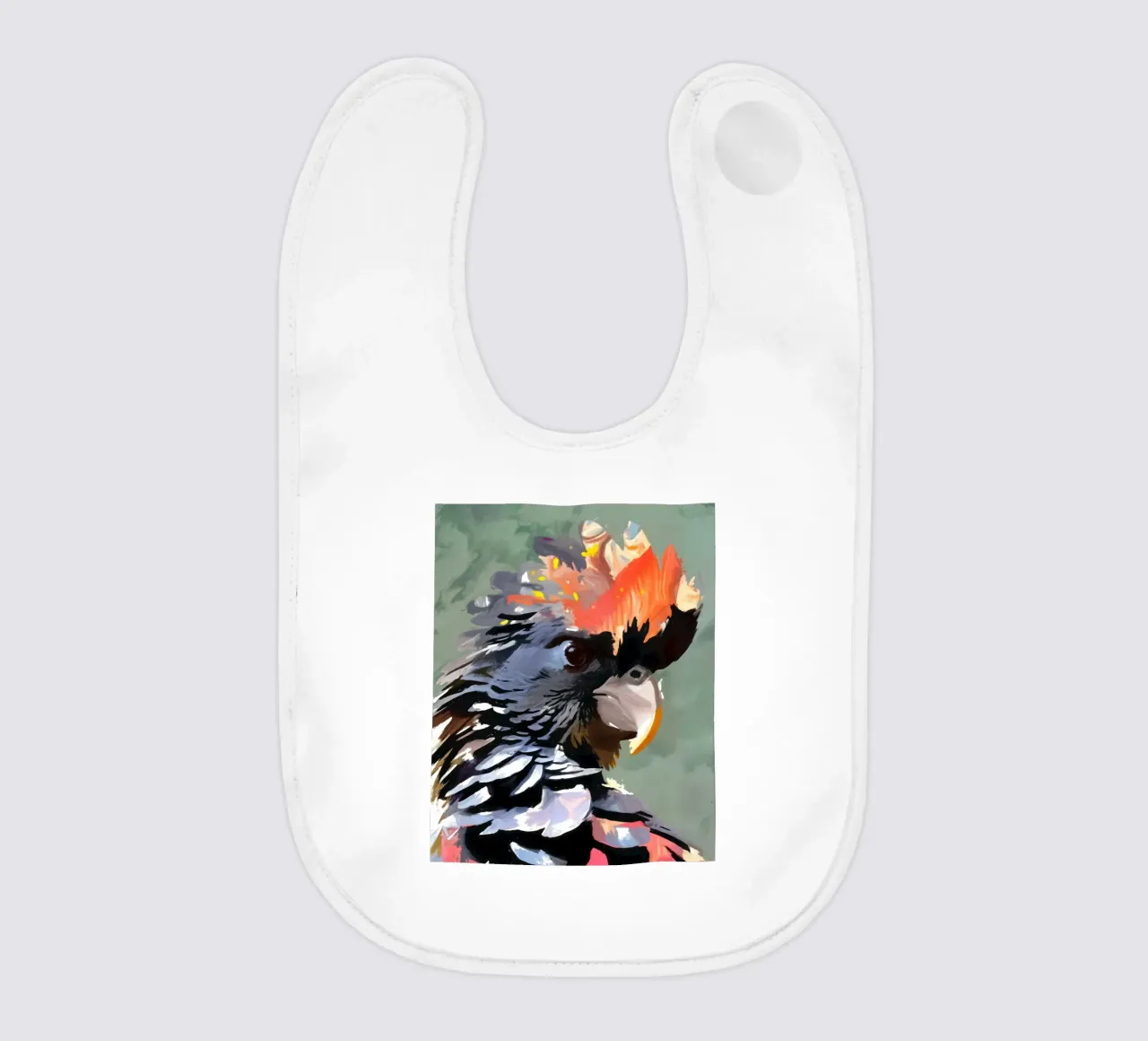 Cacatua: Fiamma e Piuma bavaglino da 83oranges