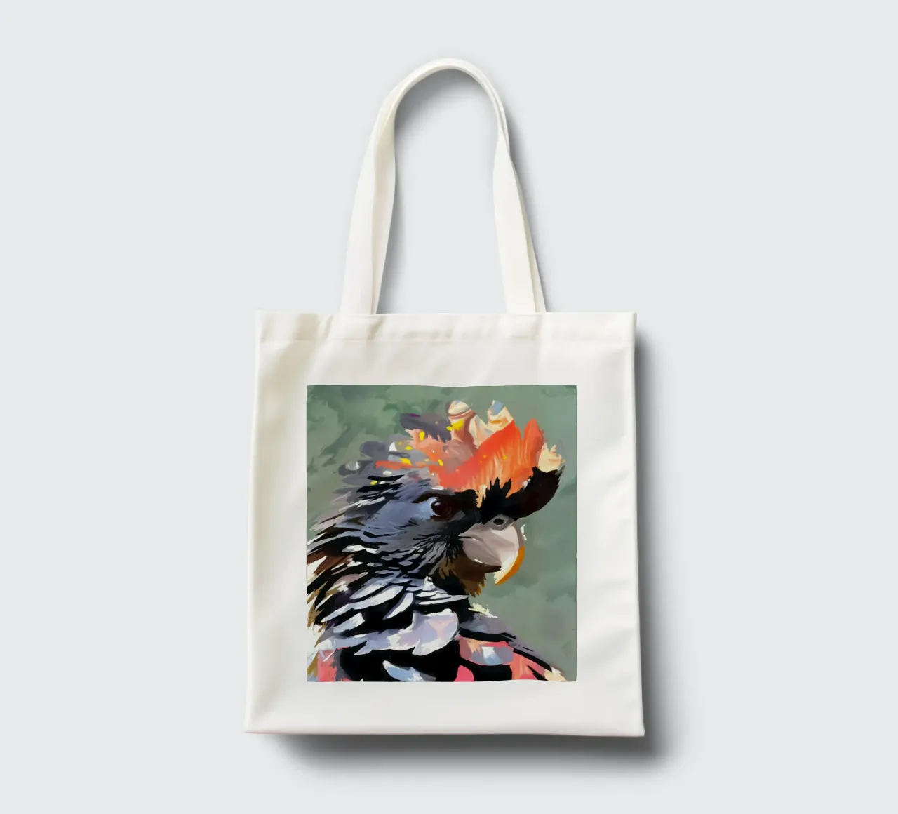Cacatua: Fiamma e Piuma borsa in juta da 83oranges