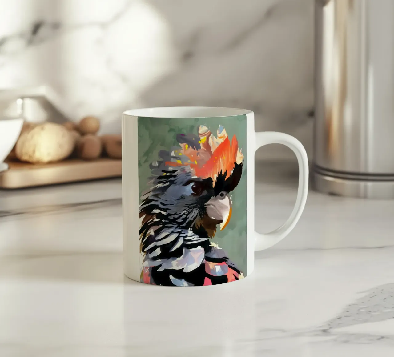 Cacatua: Fiamma e Piuma tazza in ceramica da 83oranges
