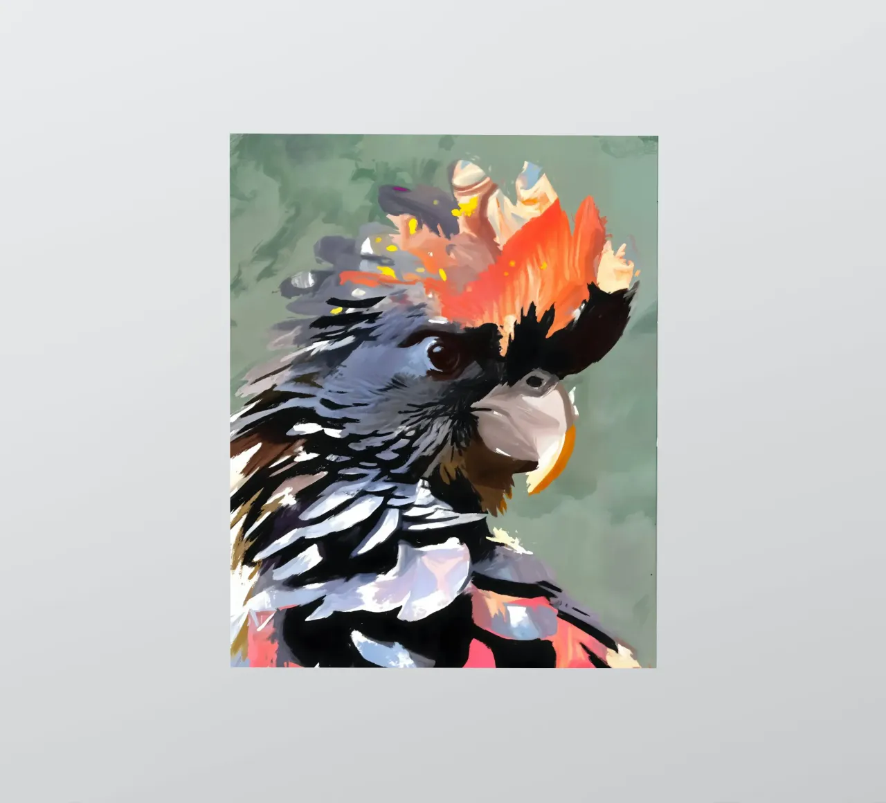 Cacatua: Fiamma e Piuma adesivo da 83oranges