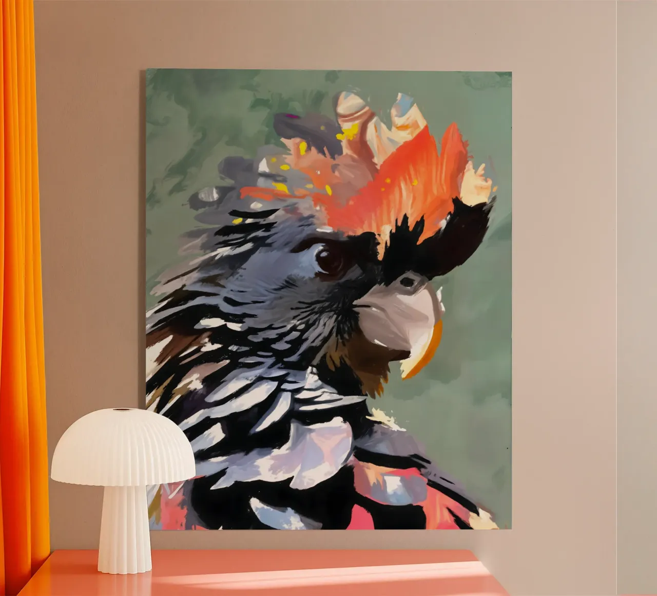 Cacatua: Fiamma e Piuma plexiglass da 83oranges