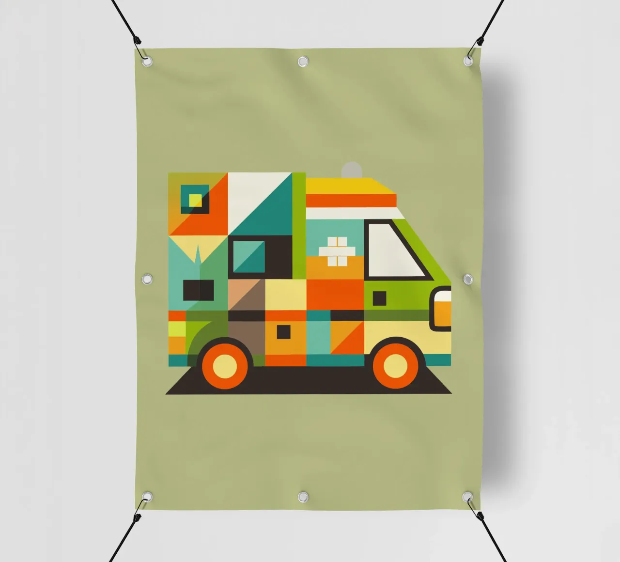 illustrazione vettoriale di un'ambulanza telo in pvc da Shillas
