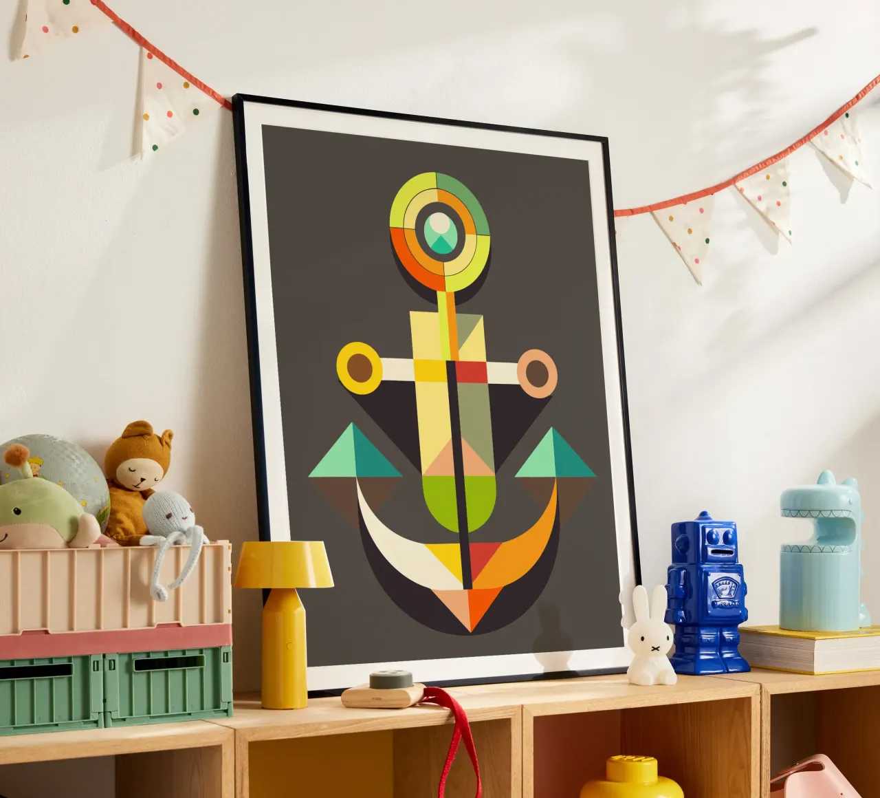 ancla ilustración vectorial poster de Shillas