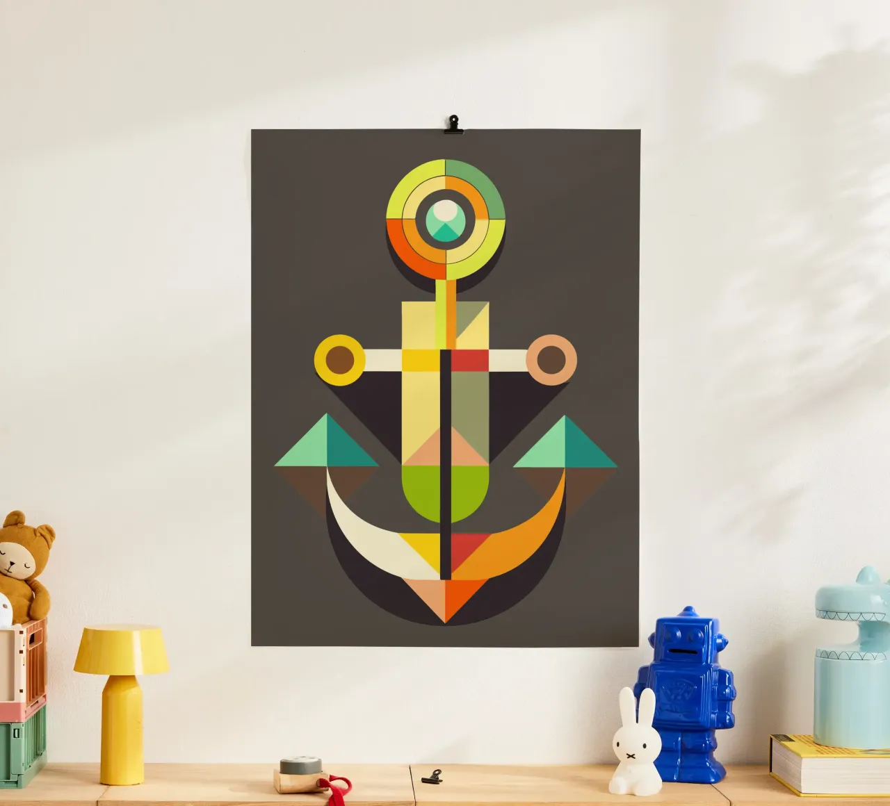ancla ilustración vectorial poster de Shillas