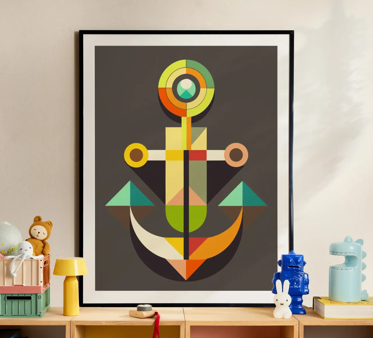 ancla ilustración vectorial poster de Shillas