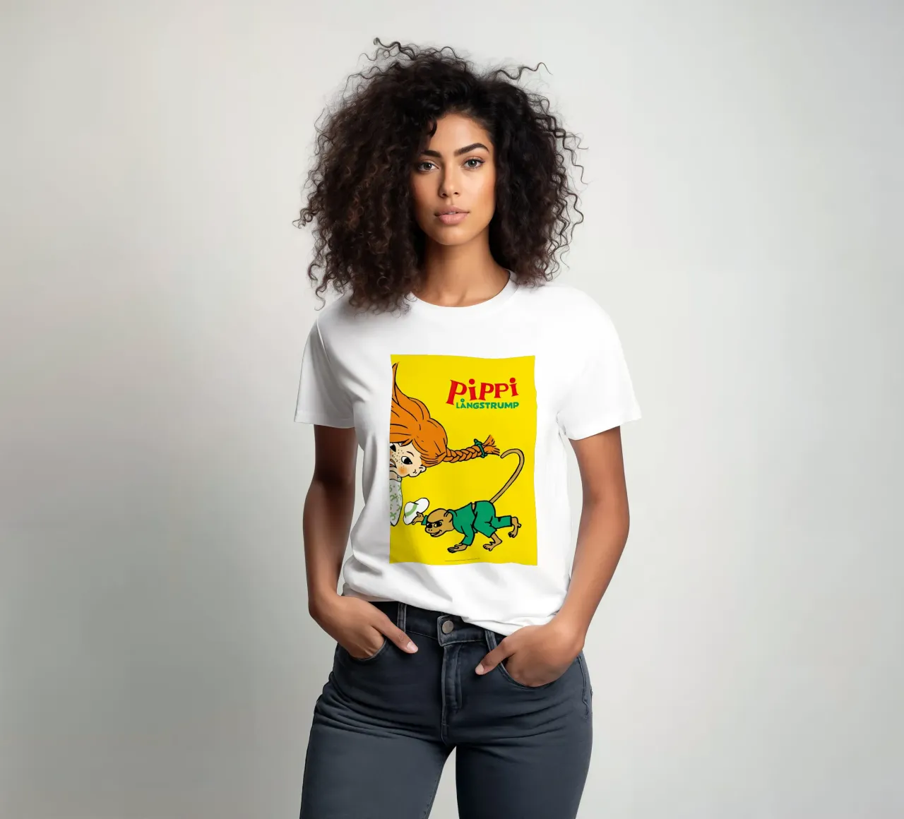 Poster Pippi e il signor Nilsson t-shirt da Earl Beeman