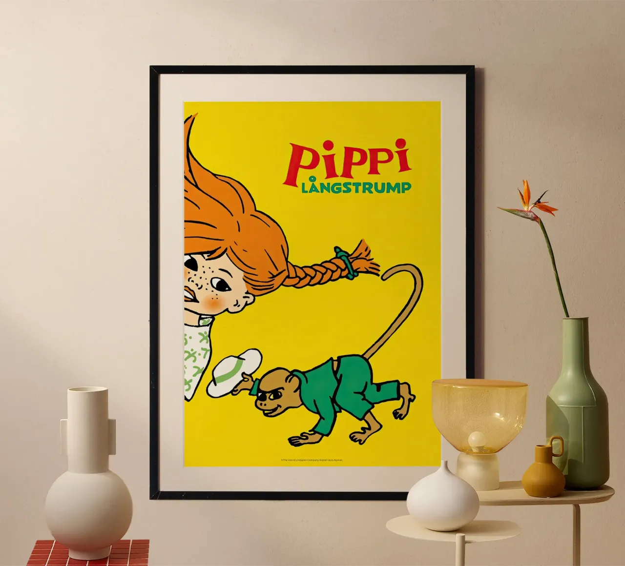 Poster Pippi e il signor Nilsson carta hahnemühle da Earl Beeman