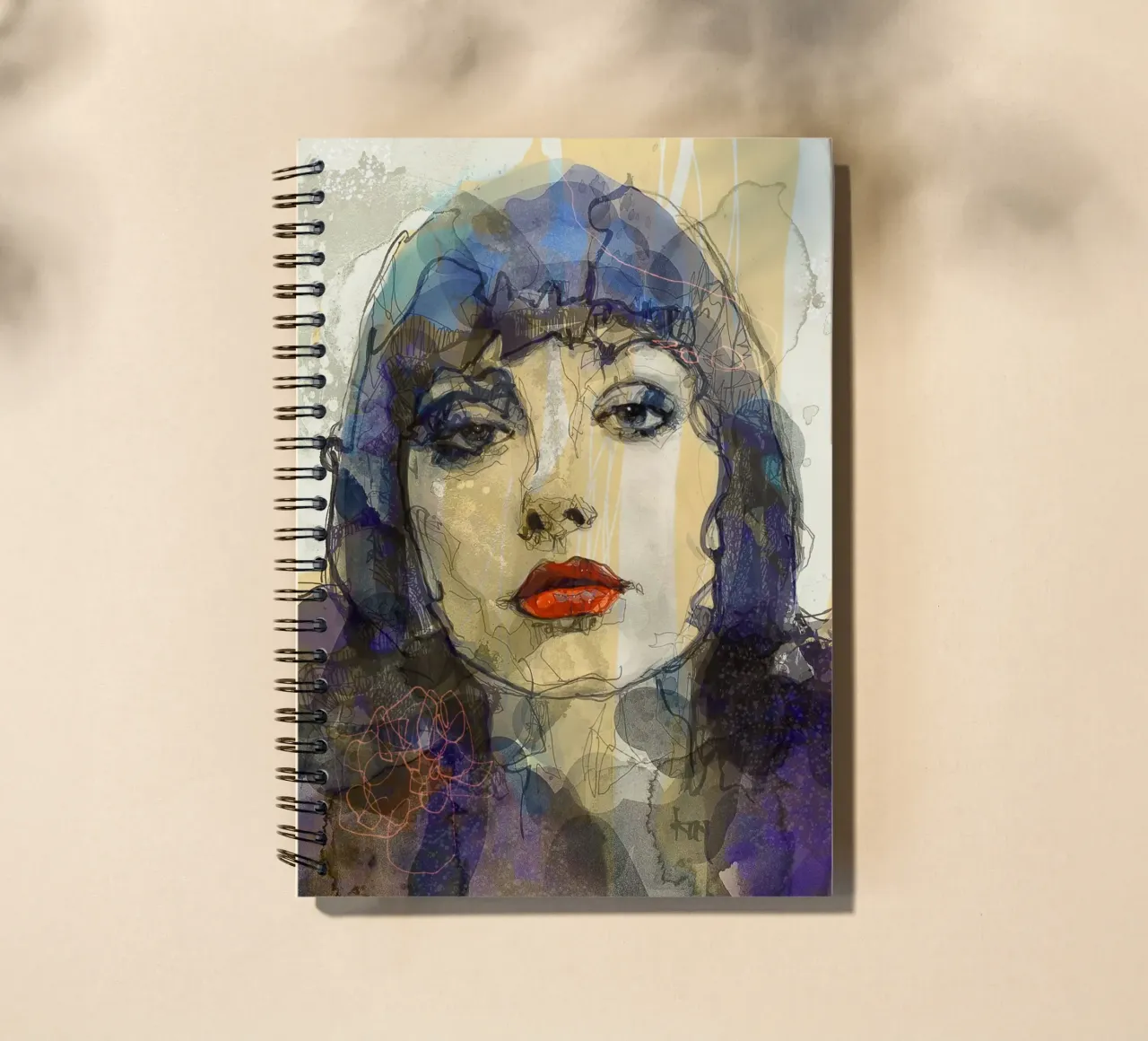 m o o n spiral notebook by Giulio Iurissevich