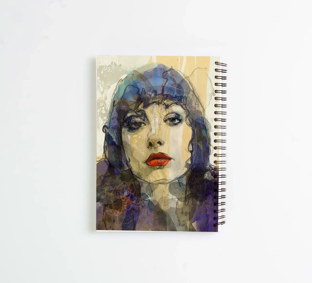 m o o n spiral notebook by Giulio Iurissevich