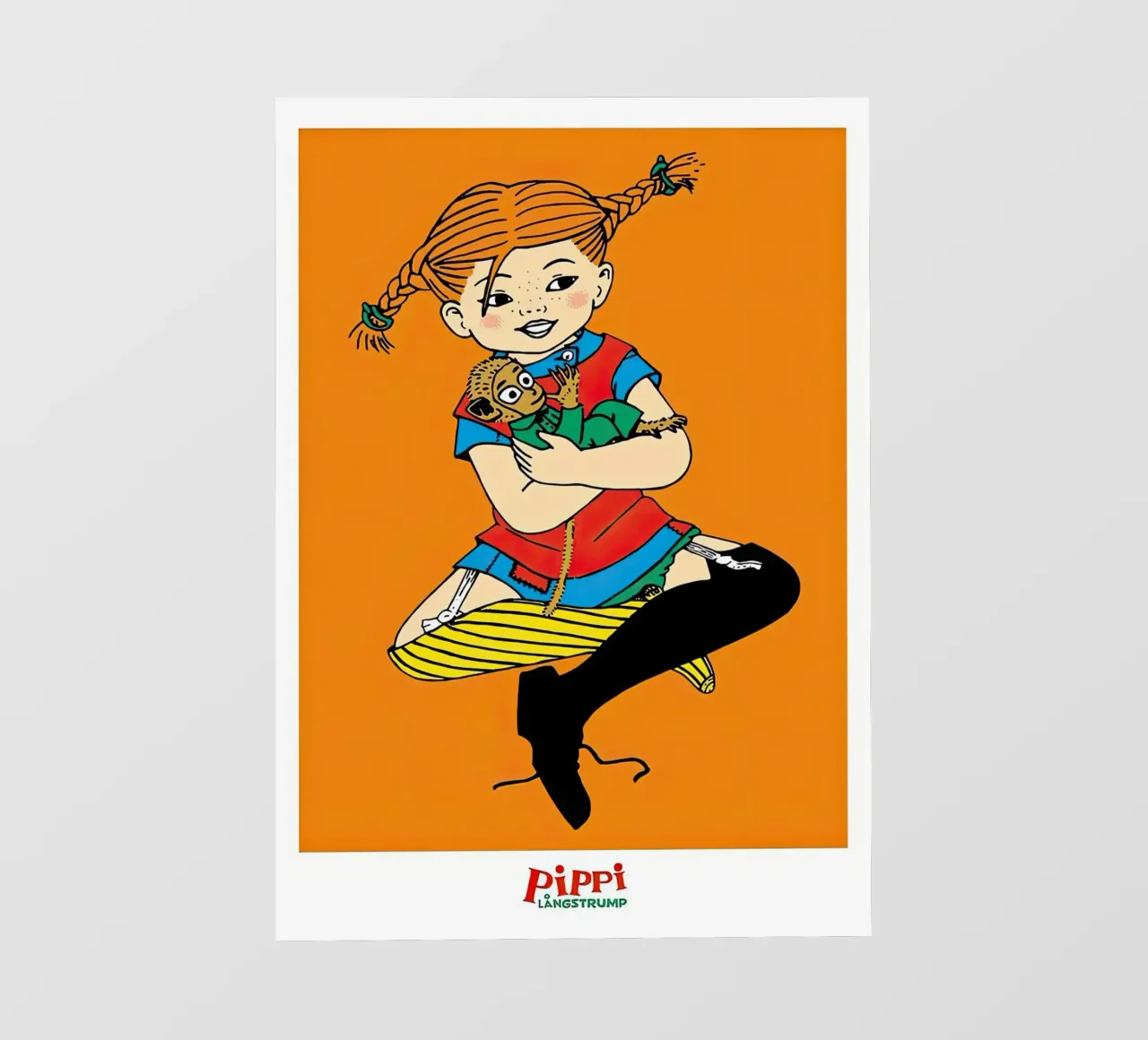 Pippi Calzelunghe abbraccia il signor Nilsson pellicola backlit da Earl Beeman