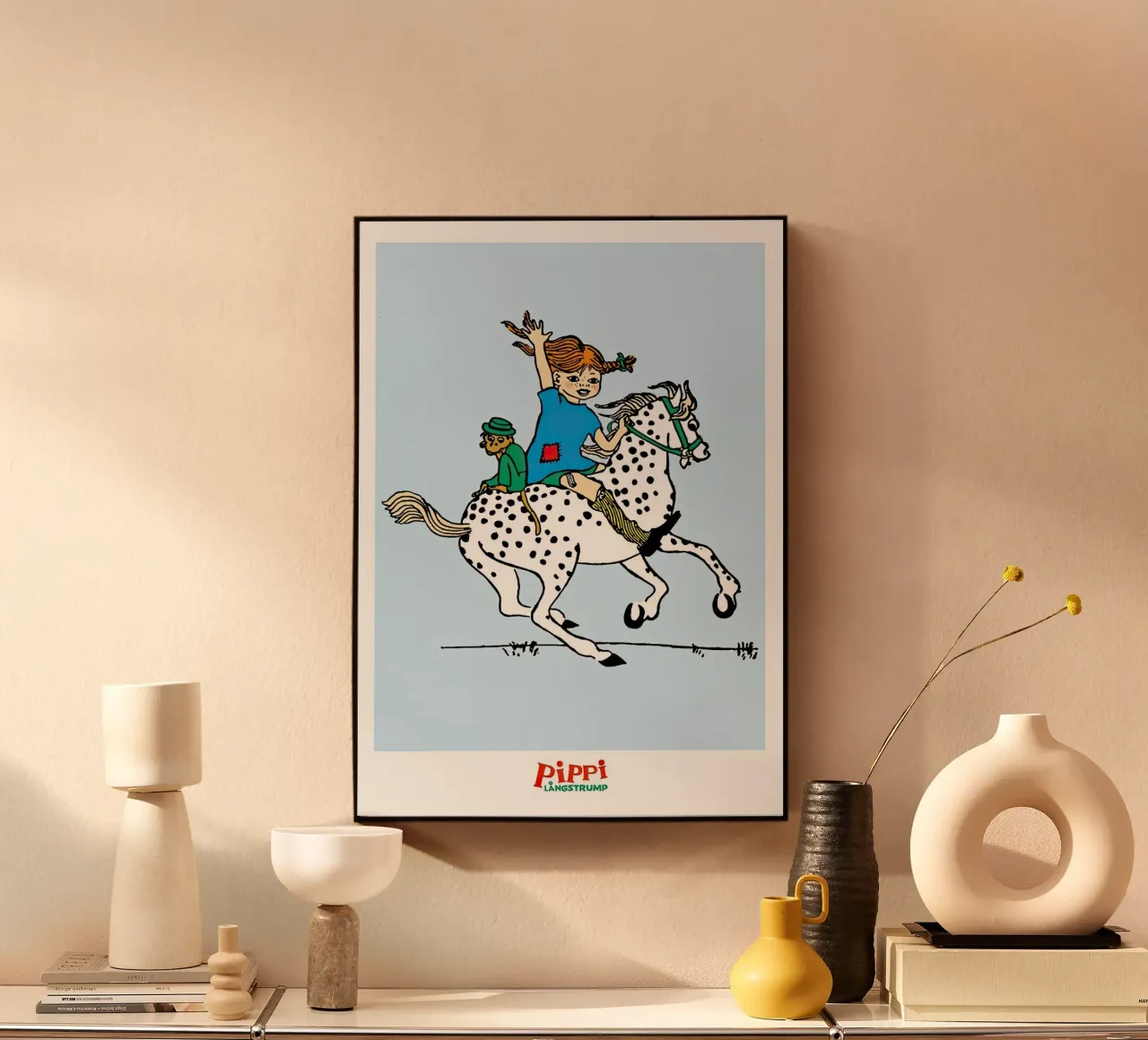 Pippi Langstrumpf cavallo bianco plexiglass da Earl Beeman