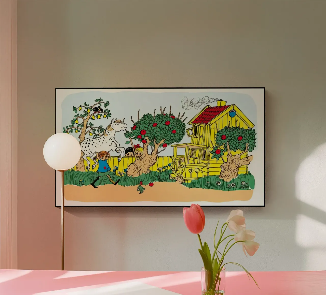 Pippi Calzelunghe a casa plexiglass da Earl Beeman