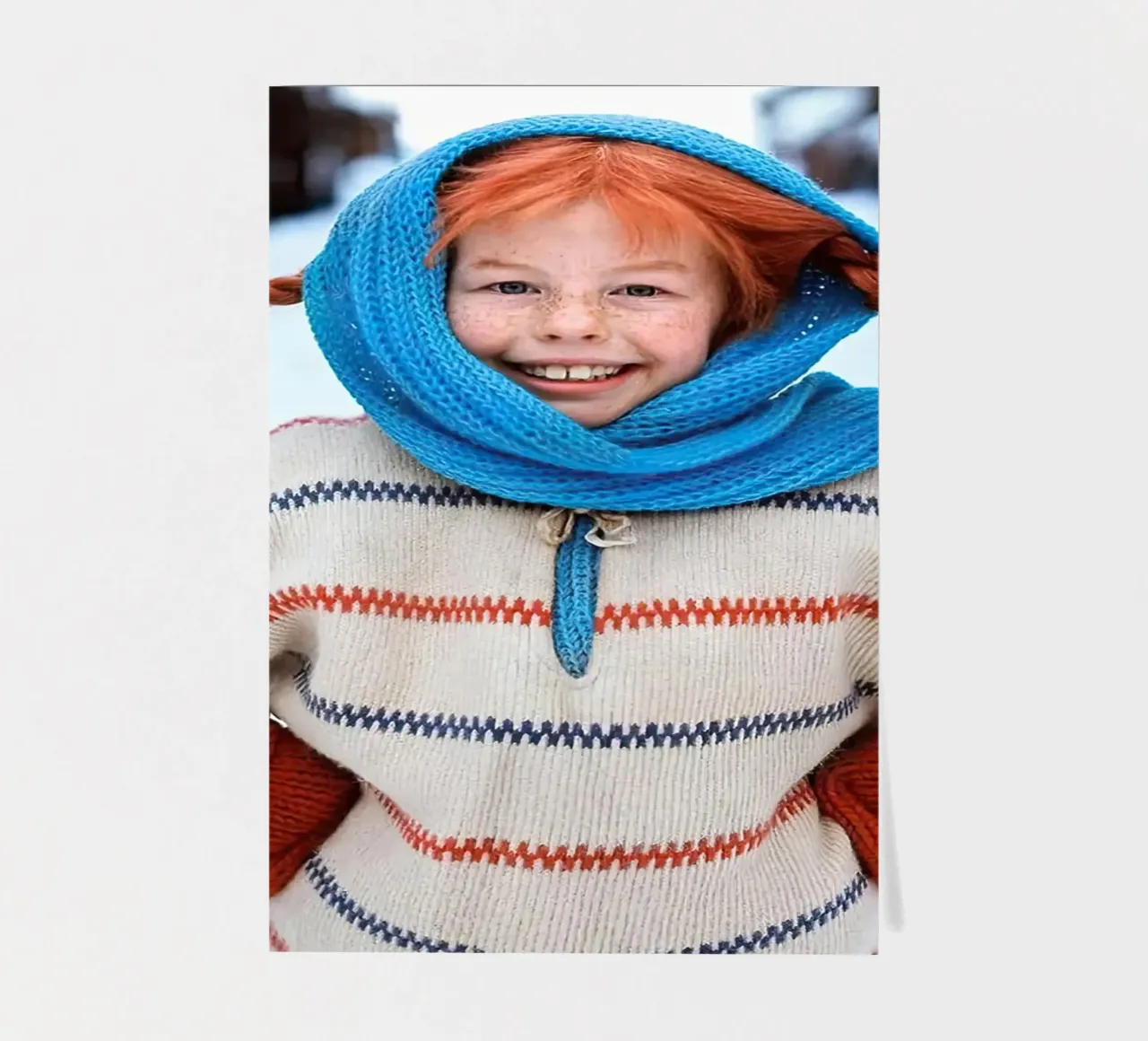 Pippi Langstrumpf winter Stickerbogen von Earl Beeman