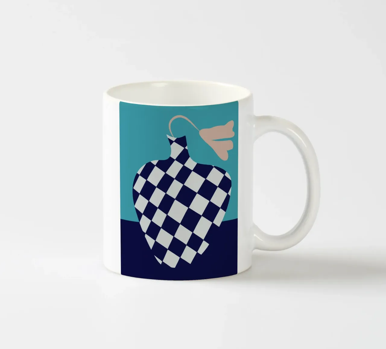 Vaso minimalista 3 tazza in ceramica da Miho Art Studio