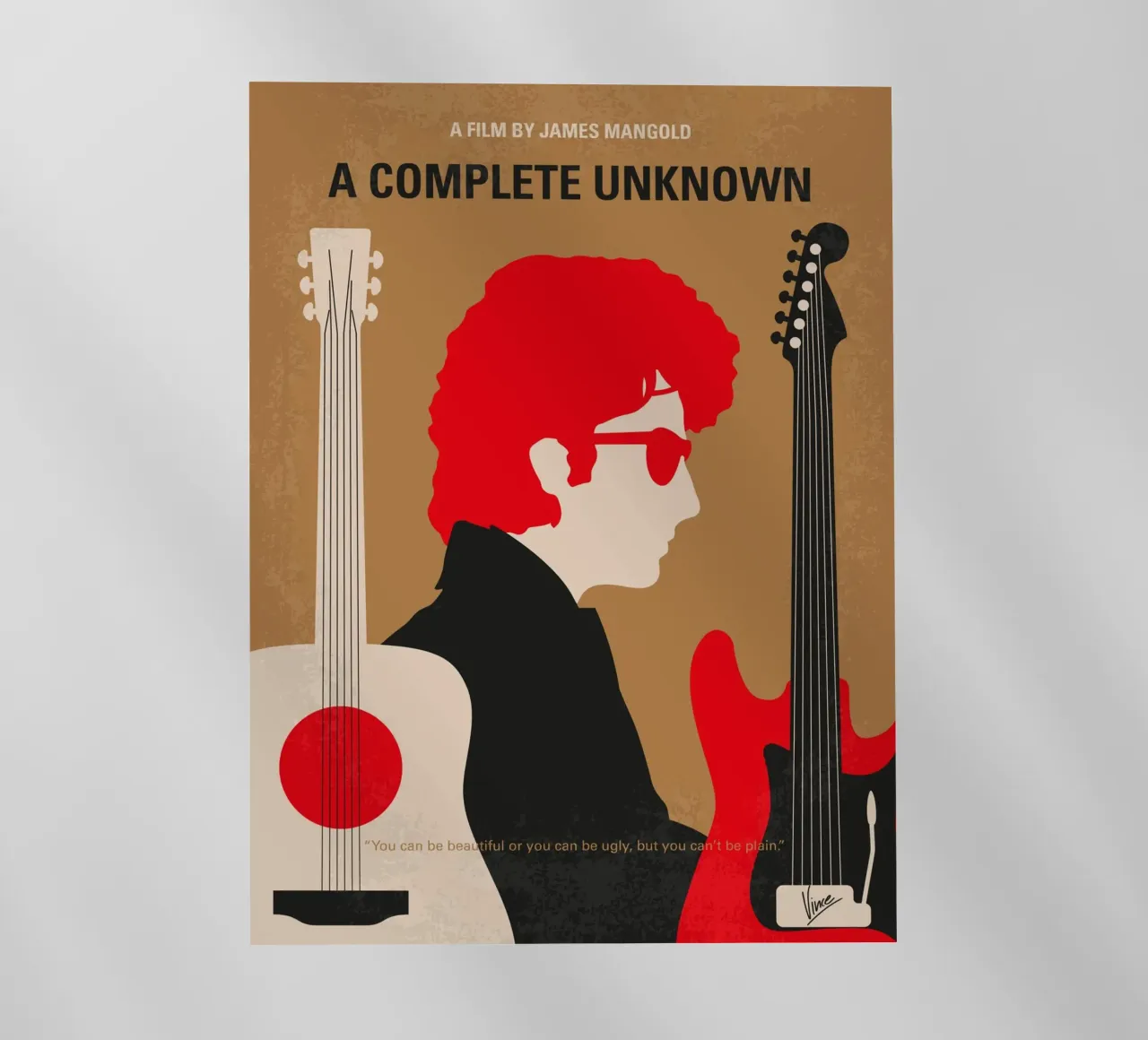 No1492 My A Complete Unknown minimal movie poster pellicola backlit da Chungkong
