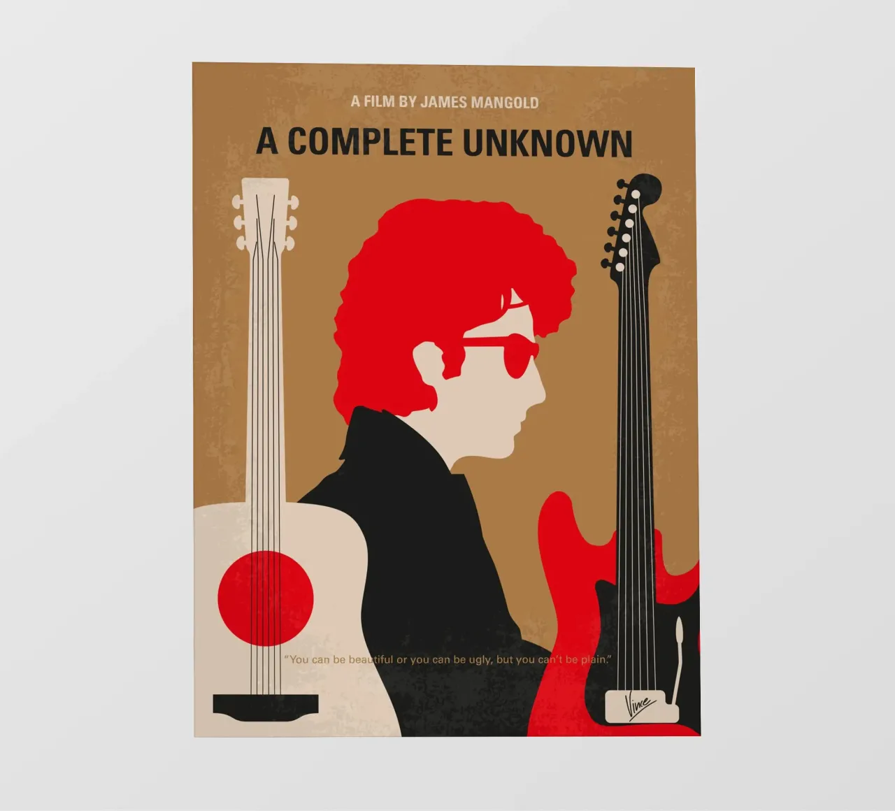 No1492 My A Complete Unknown minimal movie poster pellicola backlit da Chungkong