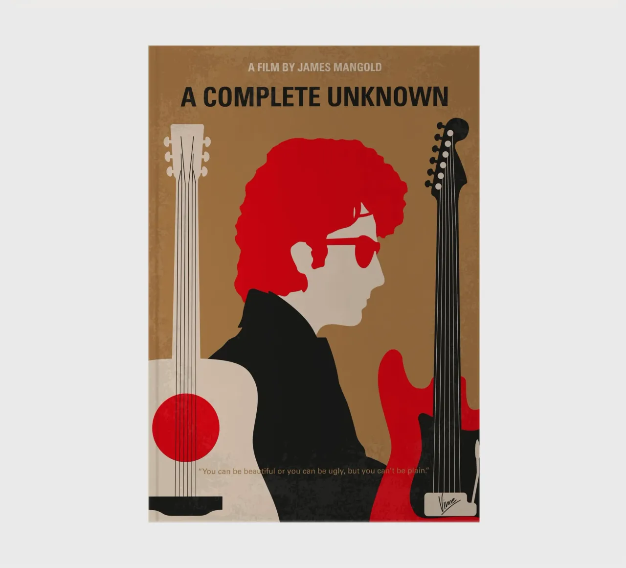 No1492 My A Complete Unknown minimal movie poster notebook by Chungkong