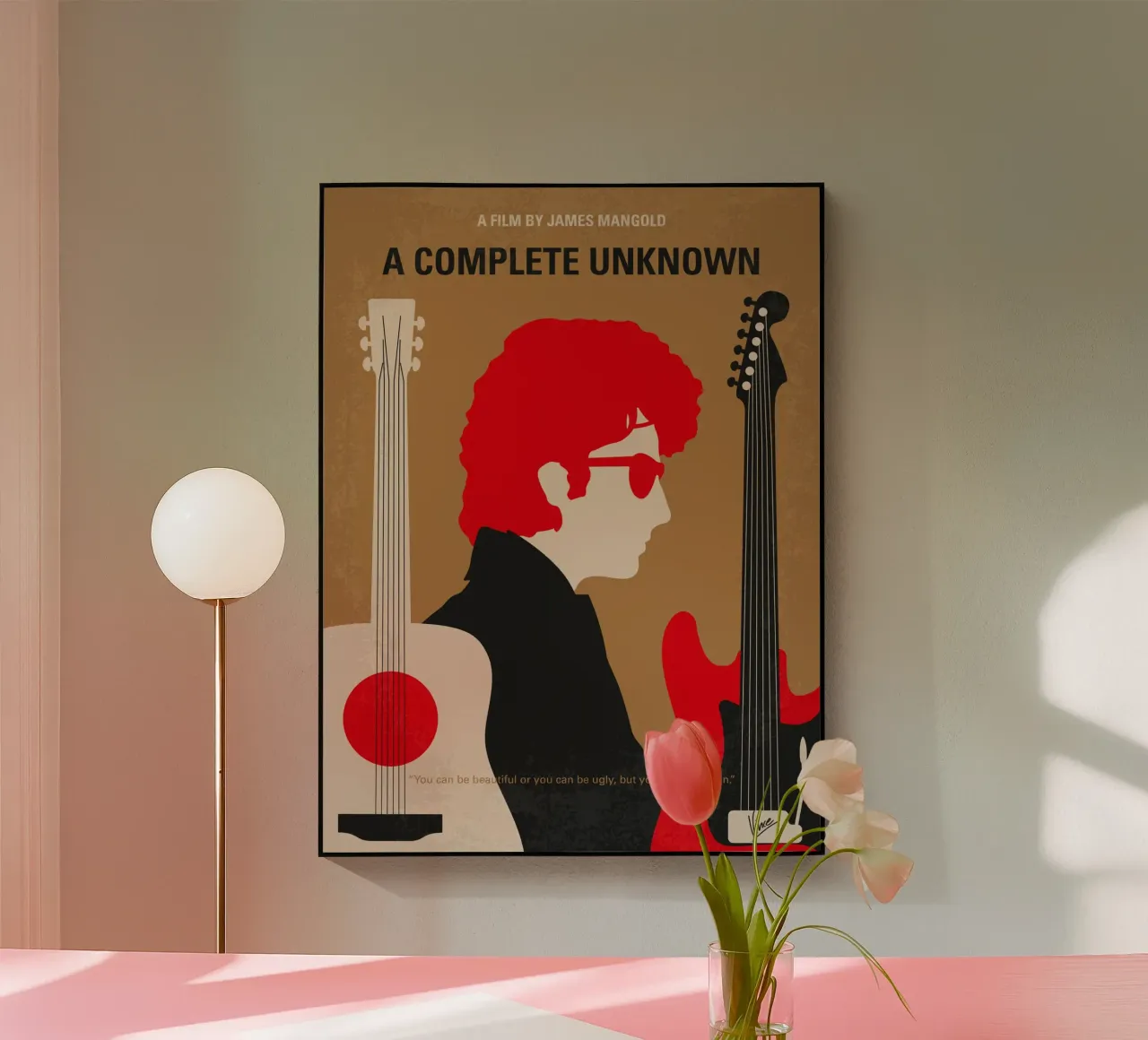 No1492 My A Complete Unknown minimal movie poster plexiglass da Chungkong