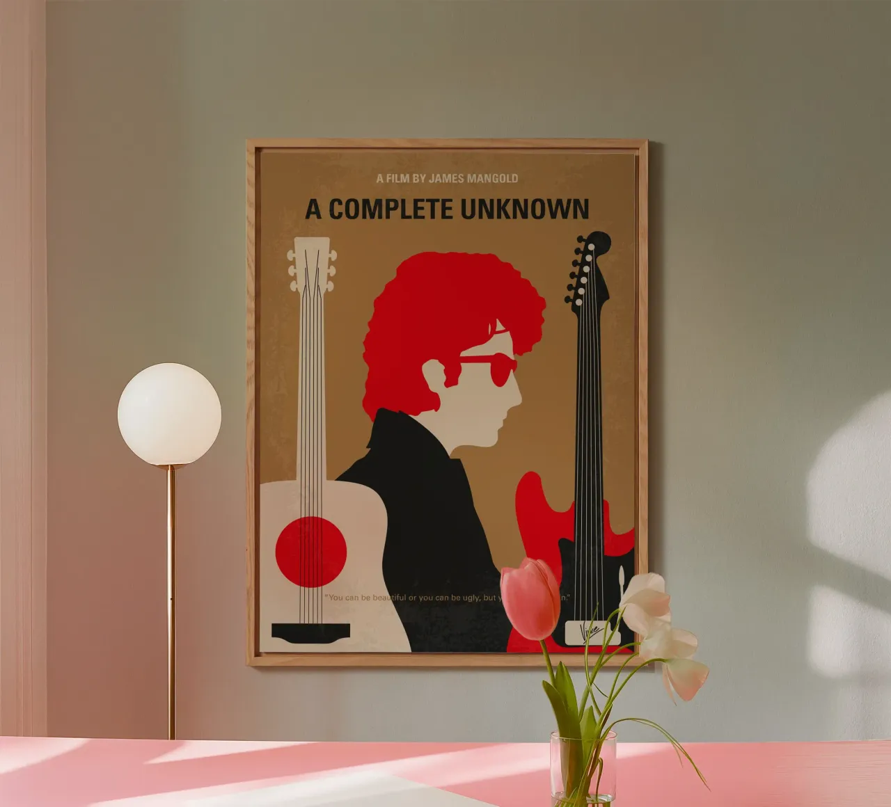 No1492 My A Complete Unknown minimal movie poster alluminio dibond da Chungkong