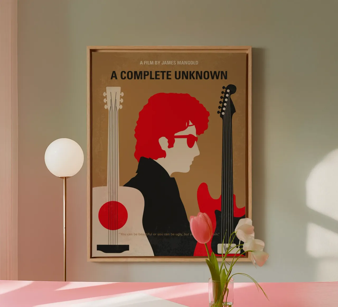 No1492 My A Complete Unknown minimal movie poster tela con Cornice a cassetta da Chungkong
