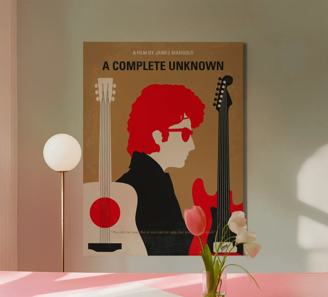 No1492 My A Complete Unknown minimal movie poster tela con Cornice a cassetta da Chungkong
