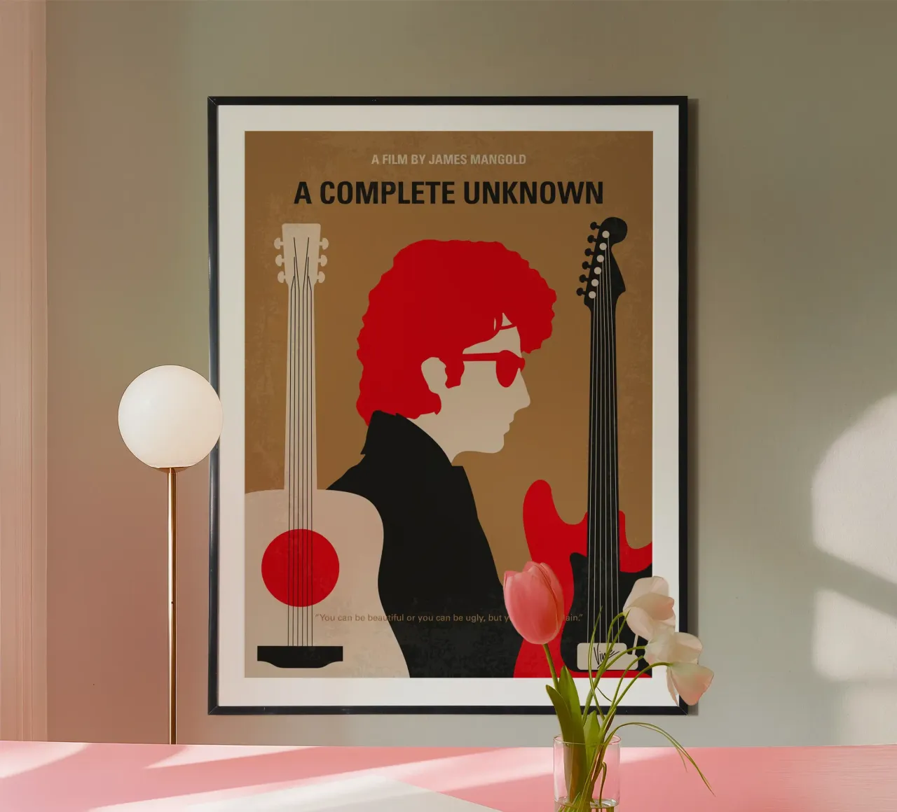 No1492 My A Complete Unknown minimal movie poster poster con marco de madera de Chungkong