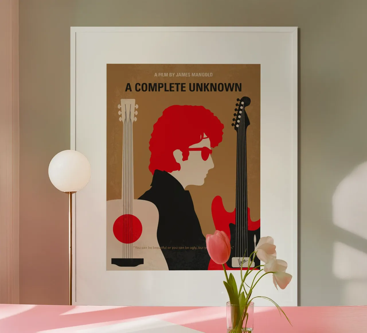 No1492 My A Complete Unknown minimal movie poster poster con marco de madera de Chungkong