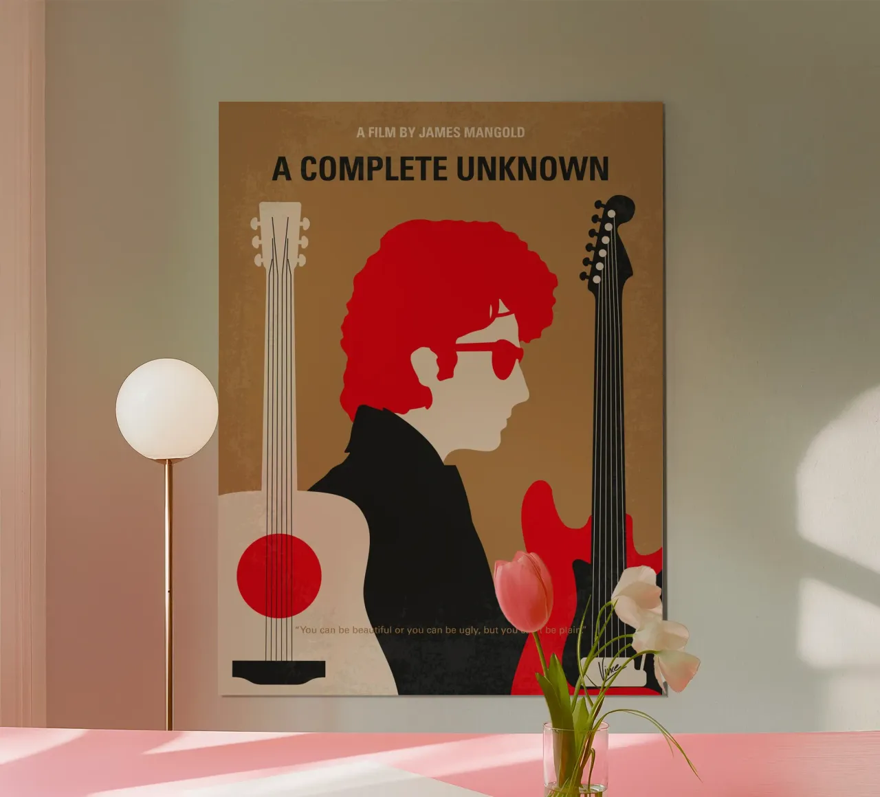 No1492 My A Complete Unknown minimal movie poster poster con marco de madera de Chungkong