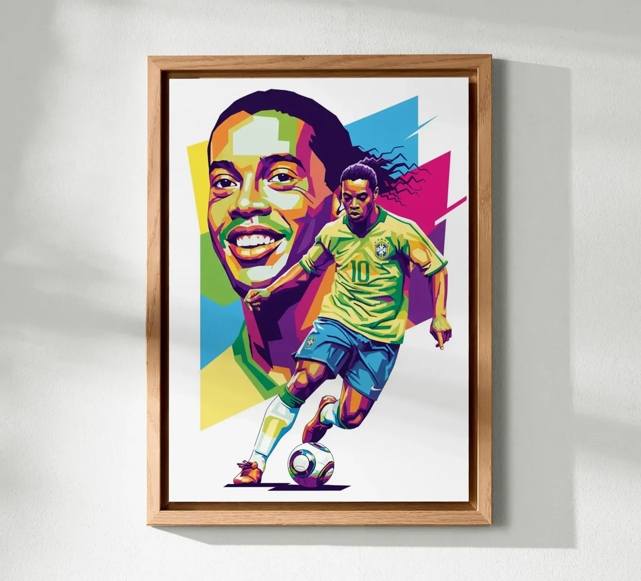 Ronaldinho con l'iconico sorriso pannello forex da Hantamrata