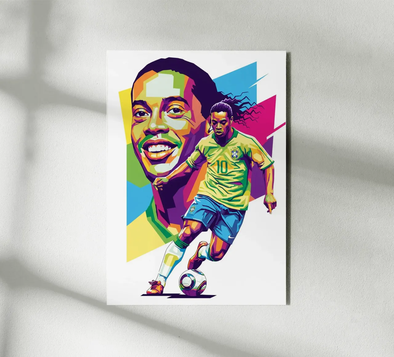 Ronaldinho con l'iconico sorriso pannello forex da Hantamrata