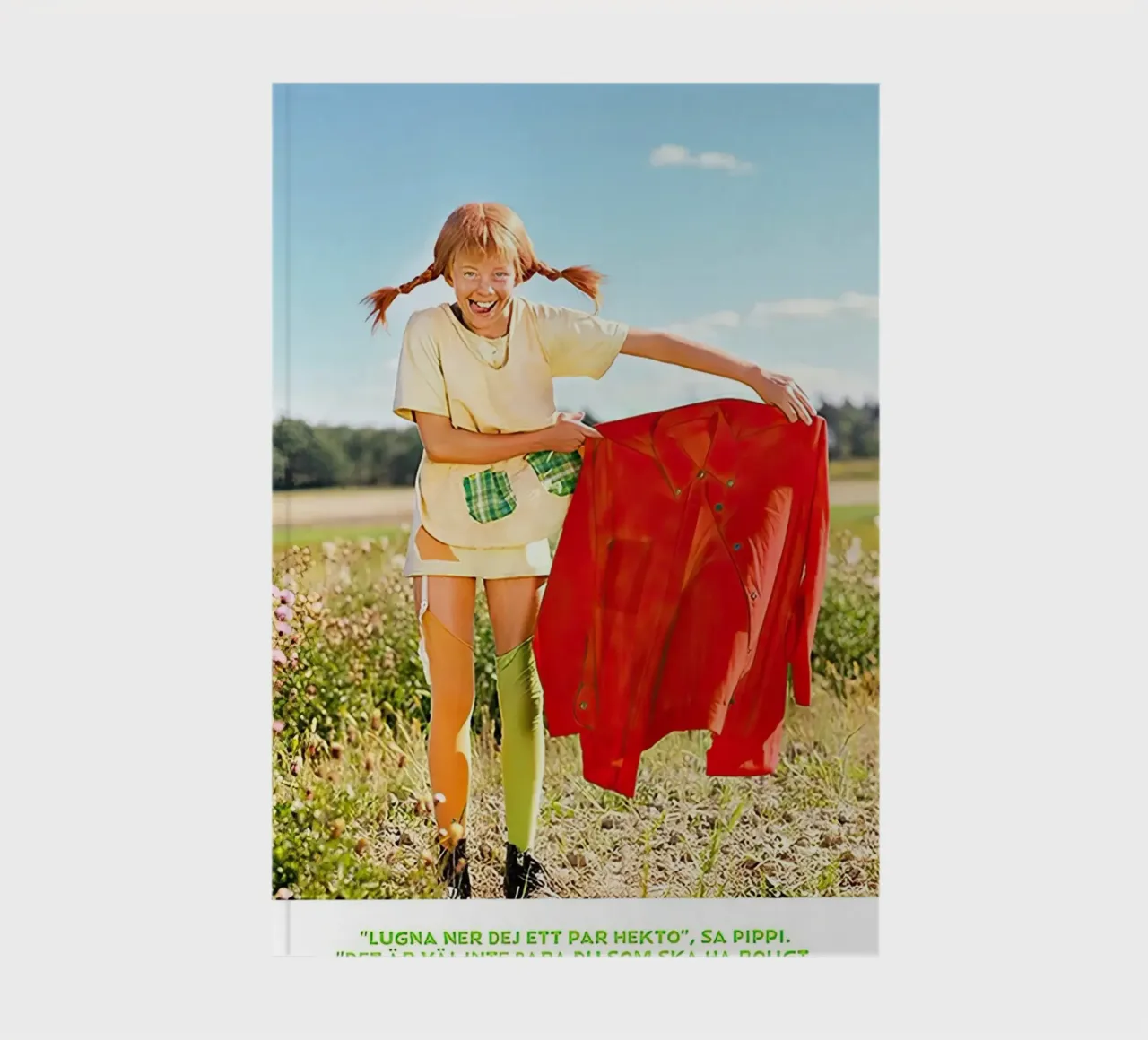 Pippi Longstocking red jacket notebook by Earl Beeman