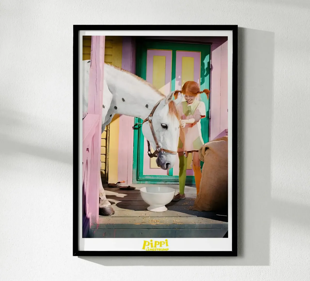 Il migliore amico di Pippi Calzelunghe poster con telaio in alluminio da Earl Beeman