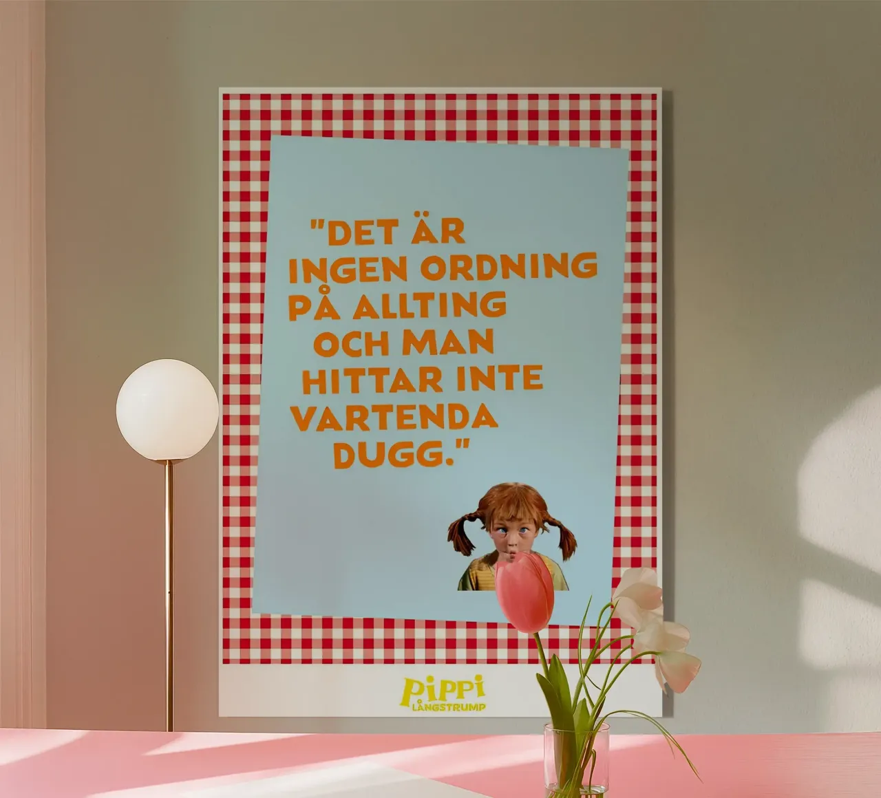 Citazione di Pippi Calzelunghe plexiglass da Earl Beeman